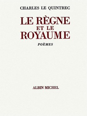 cover image of Le Règne et le royaume